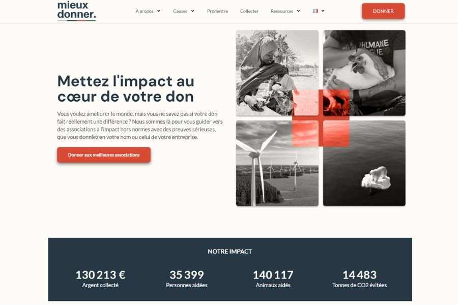 Site web de Mieux Donner