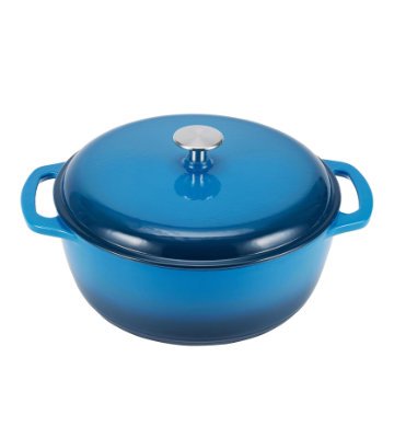 Amazon Basics Ronde Faitout en fonte &eacute;maill&eacute;e (5,6 litres)